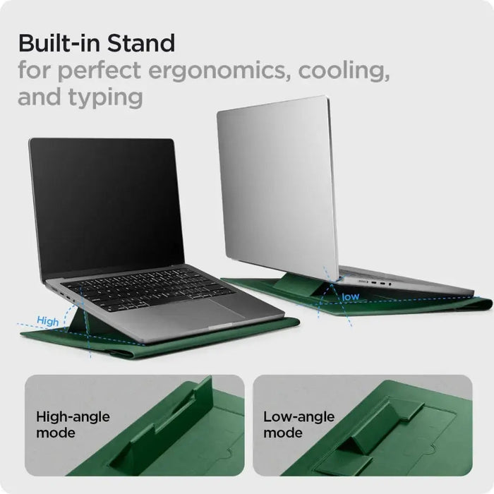 Spigen Valentinus S MacBook Sleeve 13 / 14-inch - Jeju Green #color_jeju-green