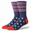 Stance Bars USA Navy Crew Socks