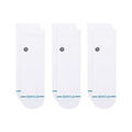 Stance Icon Quarter 3 Pack White Socks