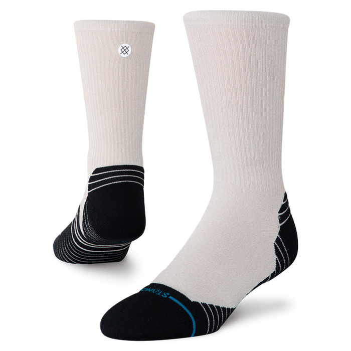 Stance Ribbed Run Light Crew Oatmeal Socks
