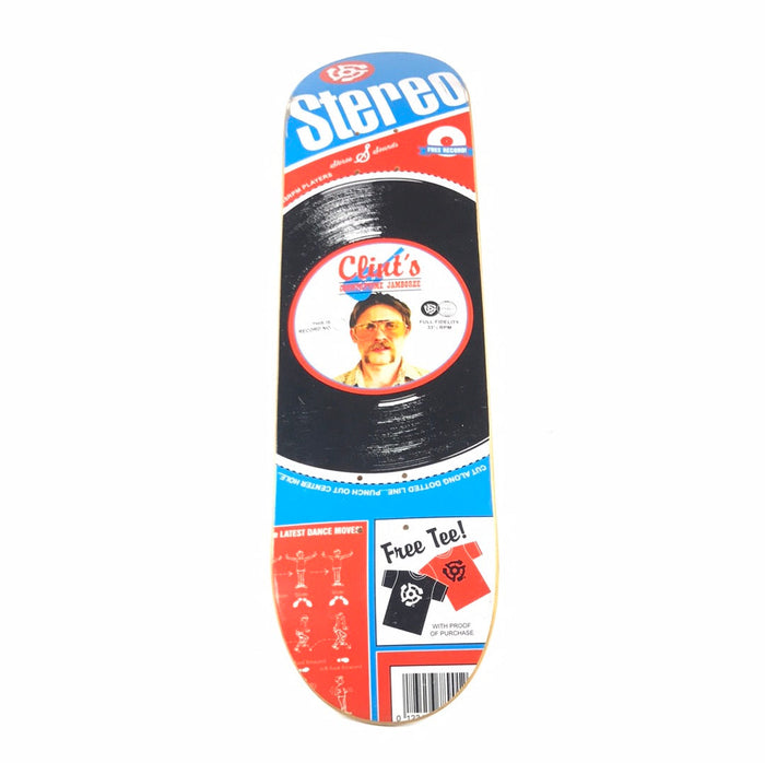 Stereo Clint Record Player Multi 8.0 Skateboard Deck