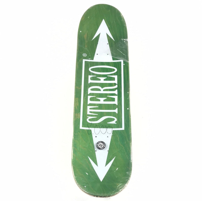 Stereo Jack Sabback Letters Green 8.0 Skateboard Deck