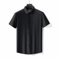 Stitchless Stretch Poplin SS Shirt BLACK