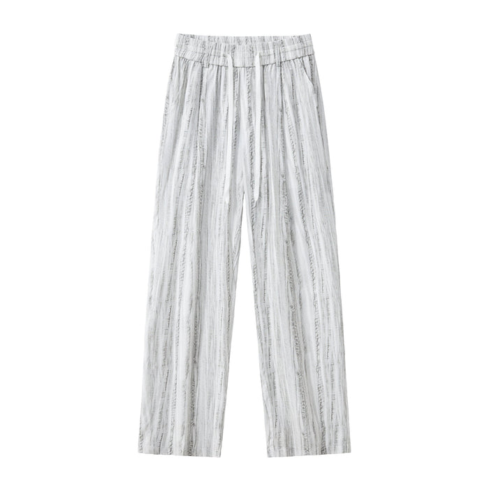 Strata Set – Printed Long Sleeve Shirt & Pant GREY