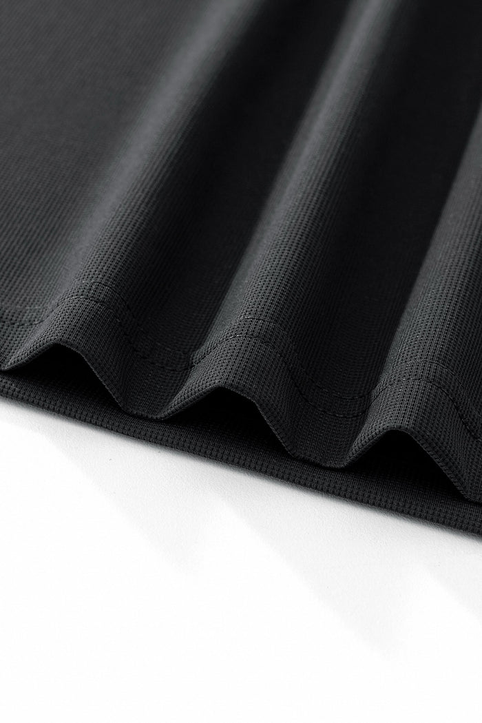 Stride Contrast Collar Polo BLACK