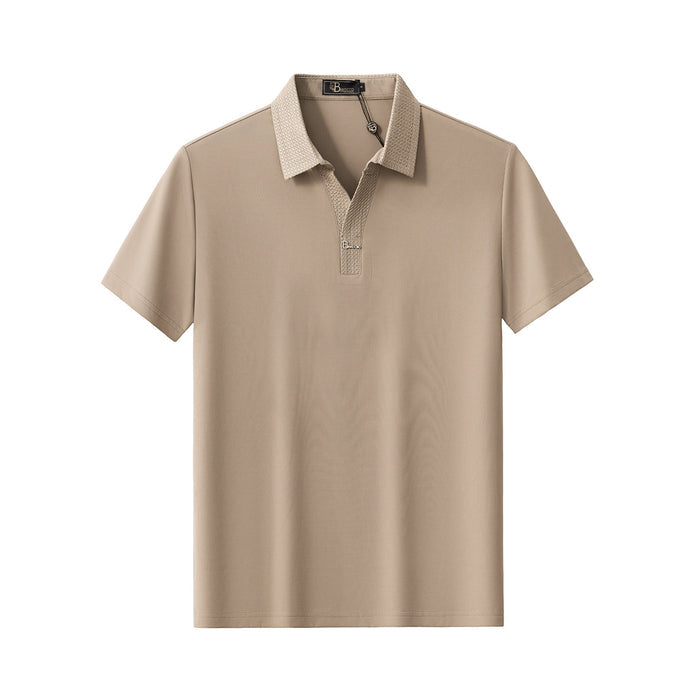 Stride Contrast Collar Polo KHAKI