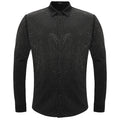 Super Nova Button-Up Shirt BLACK/GUN METAL - Dudes Boutique