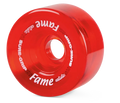 Sure-Grip Fame Artistic 95a 57mm (Set of 8) Clear Red Roller Skate Wheels