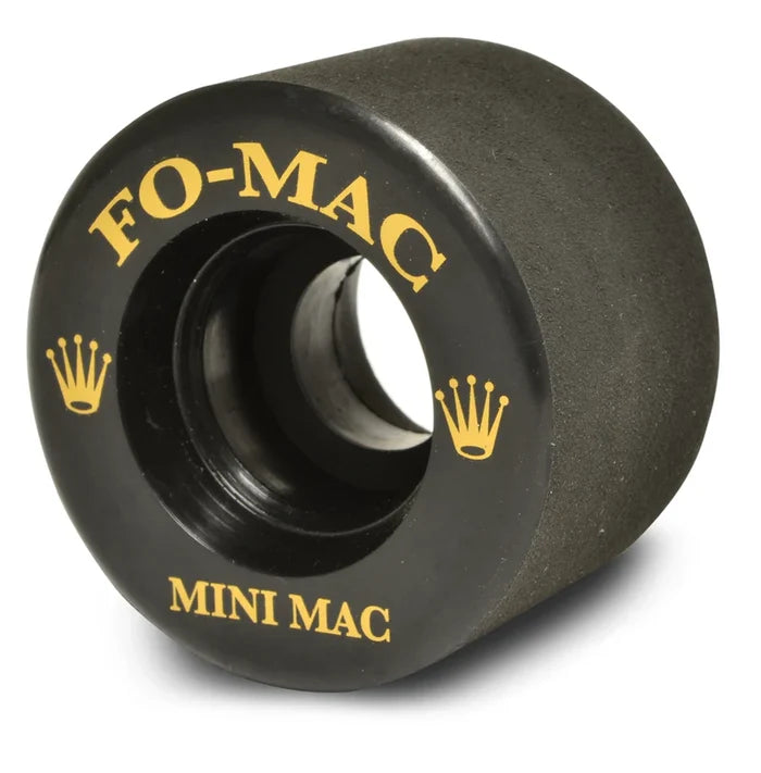 Sure-Grip Fo-mac Premiere Mini Mac 45mm (Set of 8) Solid Black Roller Skate Wheels