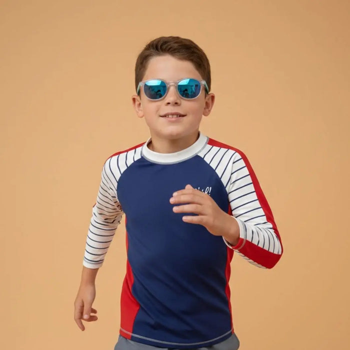 T-shirt anti-UV manches longues garçon : Regate Plouf
