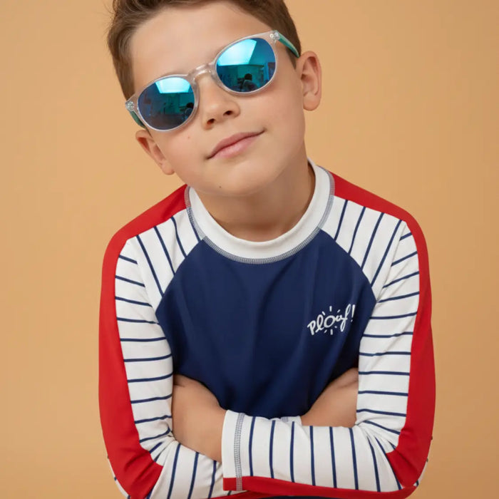 T-shirt anti-UV manches longues garçon : Regate Plouf