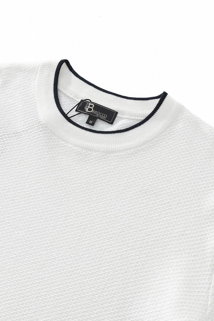 Textura Knit Knit Tee WHITE