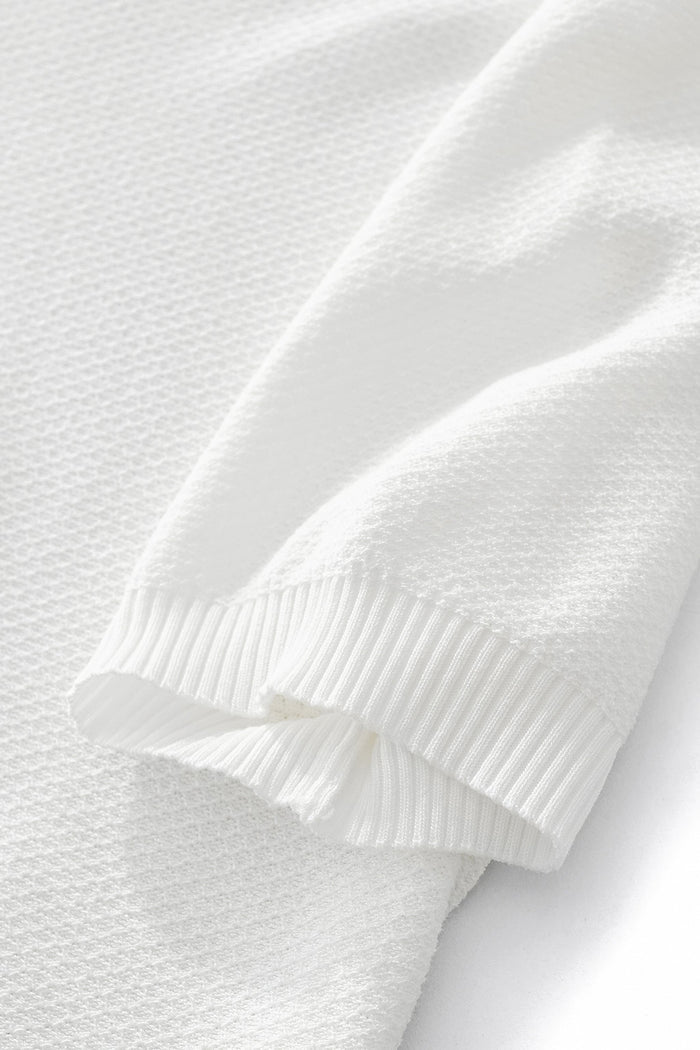 Textura Knit Knit Tee WHITE