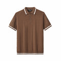 Textura Knit Polo COFFEE