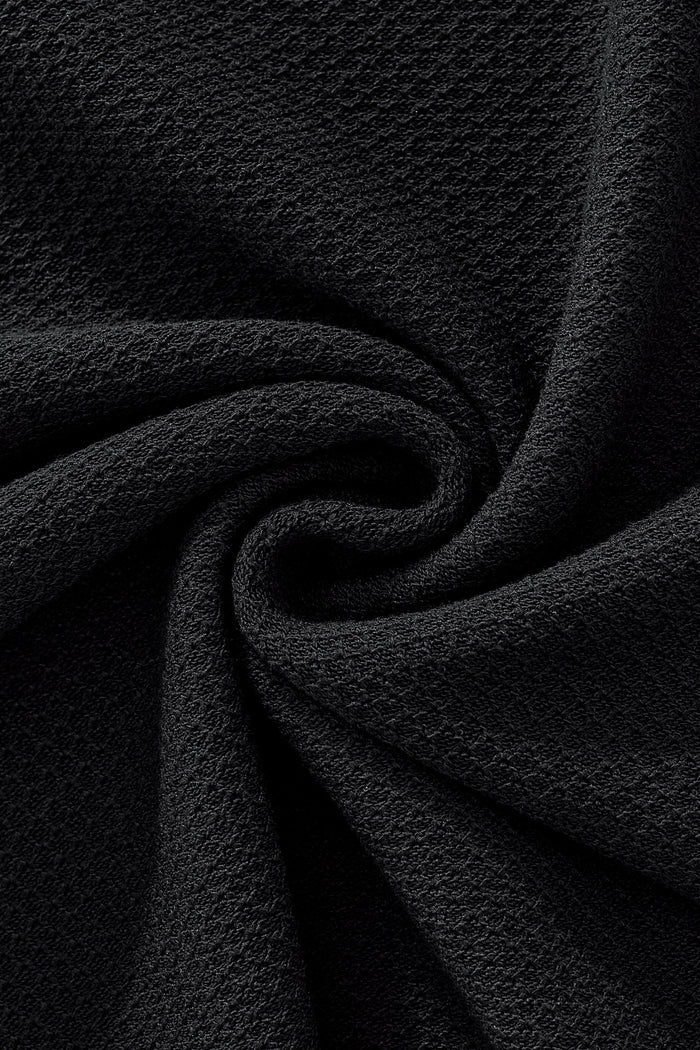 Textura Knit Tee BLACK