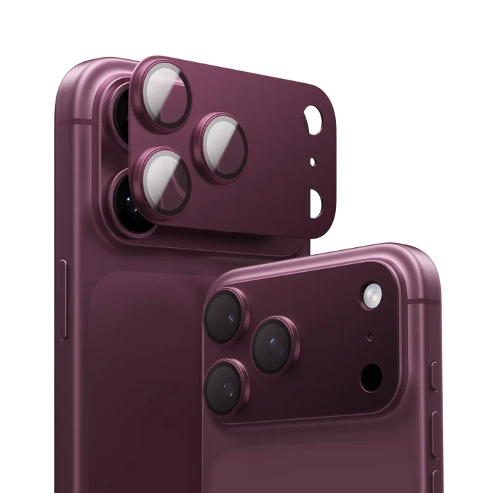 Torras CameraGo Camera Lens Protector for iPhone 18 Pro - Burgundy #color_burgundy