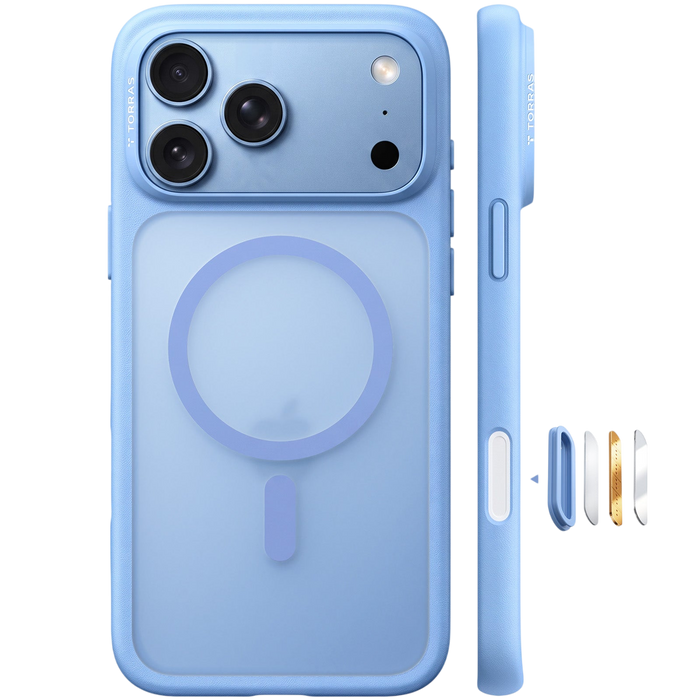 Torras Guardian-Mag Case for iPhone 17 Pro Max / iPhone 18 Pro Max - Blue #color_blue