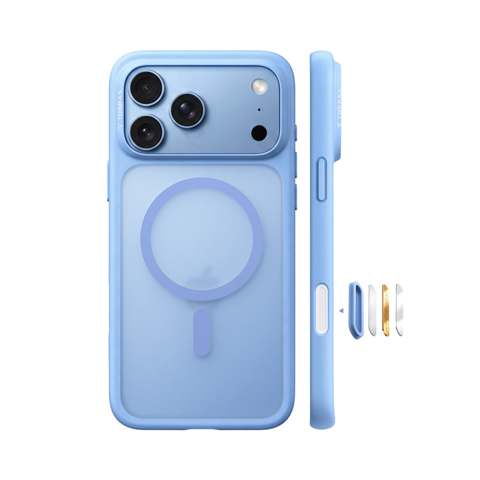 Torras Guardian-Mag Case for iPhone 17 Pro Max / iPhone 18 Pro Max - Blue #color_blue