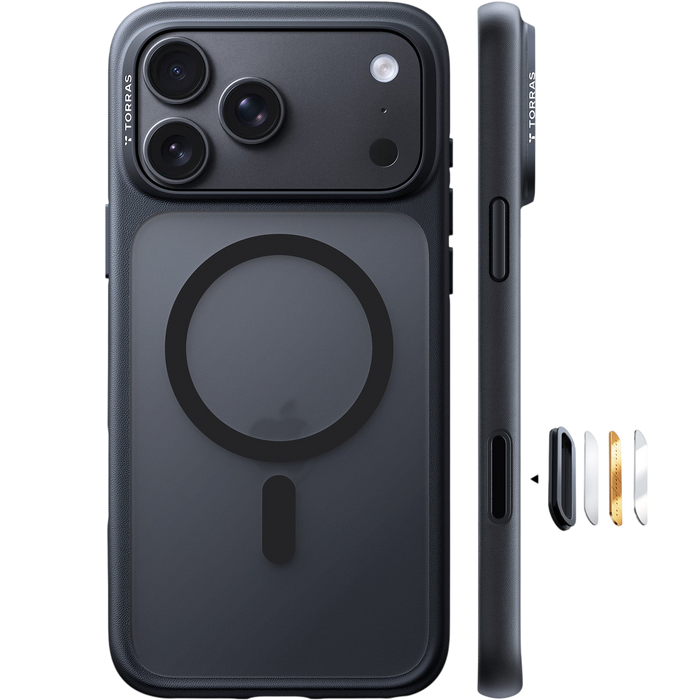 Torras Guardian-Mag Case for iPhone 17 Pro Max / iPhone 18 Pro Max - Black #color_black