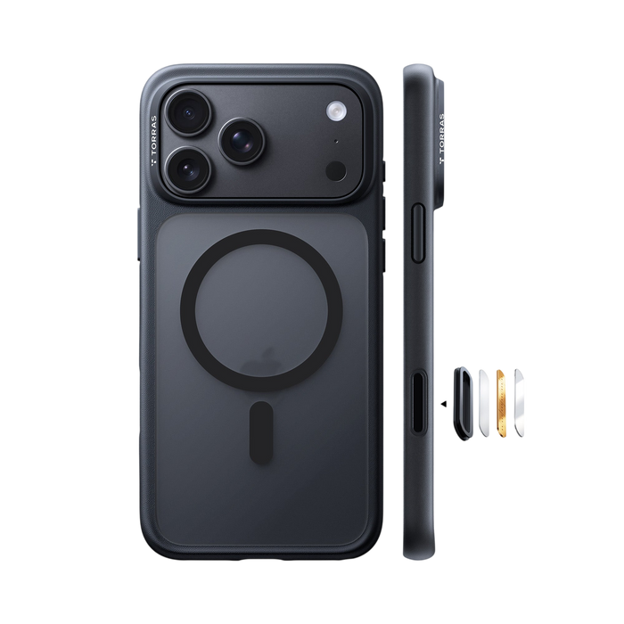 Torras Guardian-Mag Case for iPhone 17 Pro Max / iPhone 18 Pro Max - Black #color_black