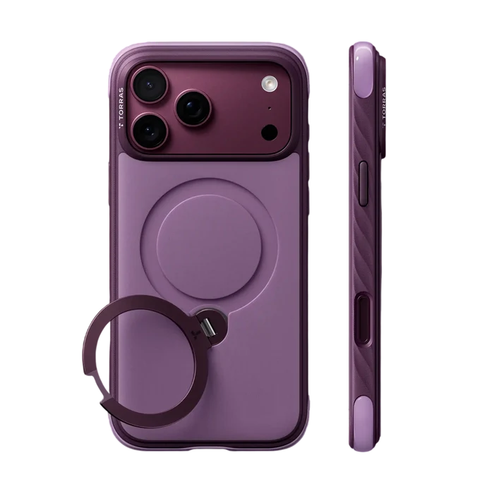 Torras Ostand Q3 Rugg Case for iPhone 18 Pro - Purple #color_purple