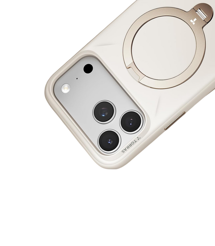 Torras Ostand Q3 Silicone Case for iPhone 18 Pro Max - White #color_white