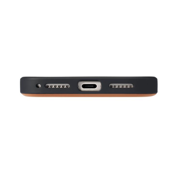 TORRAS Ostand Q3 VegSkin Case for iPhone 17 Pro & Pro Max - Amber Brown #color_amber-brown