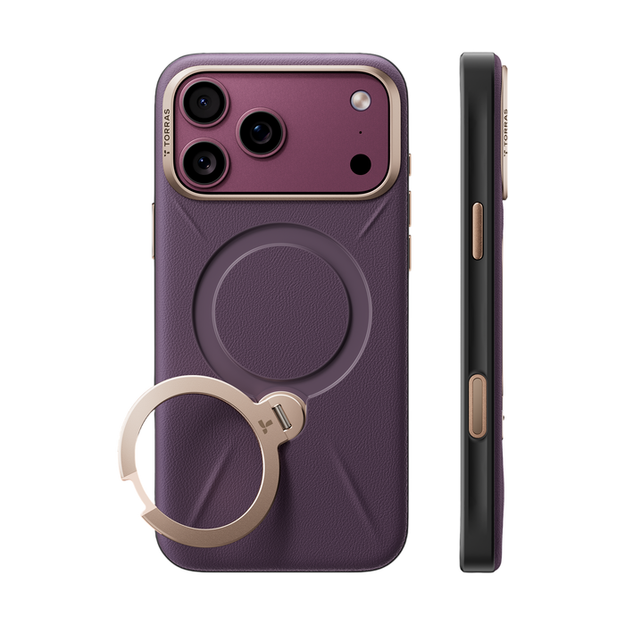 Torras Ostand Q3 VegSkin Case for iPhone 18 Pro - Purple #color_purple