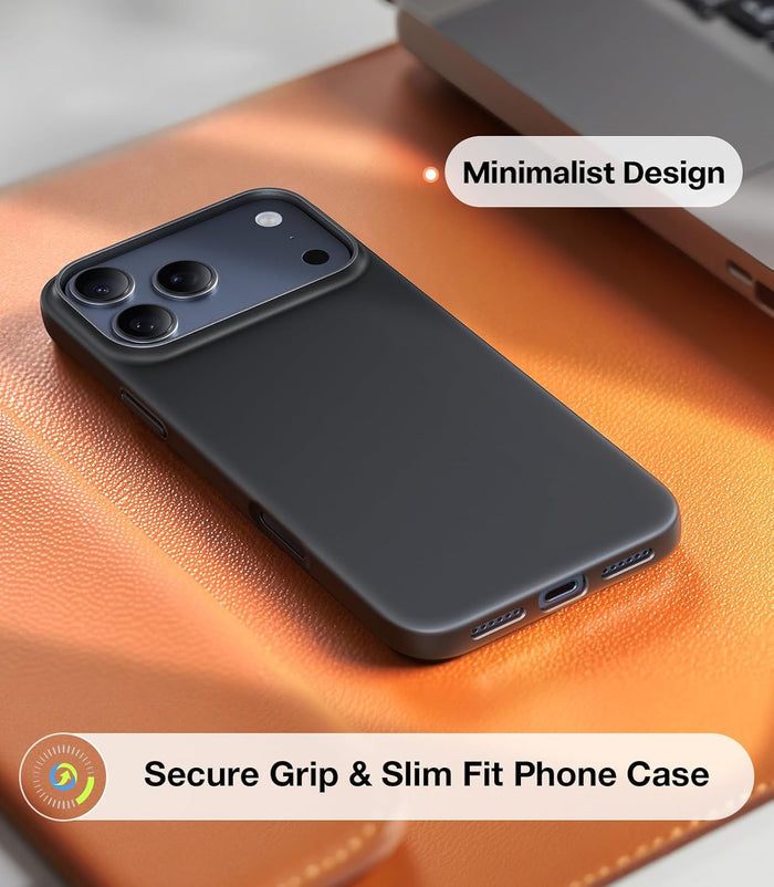 TORRAS SlimFit MagSafe Black Case for iPhone 17 Pro / Pro Max / Air
