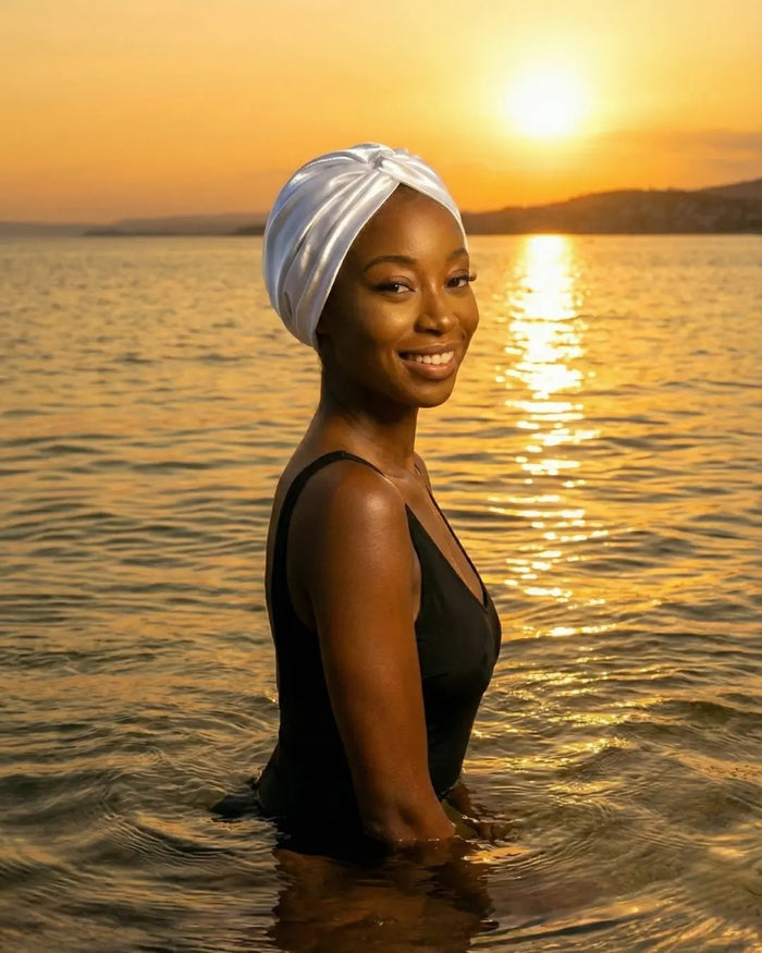 Turban réversible femme anti UV Plouf