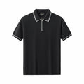 Urban Pulse Knit Zip Polo BLACK
