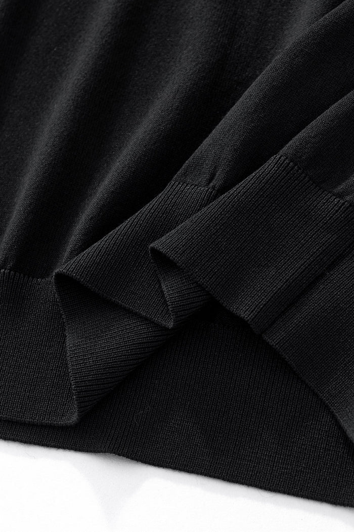 Urban Pulse Knit Zip Polo BLACK
