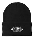 Vinyl Oval Black Beanie