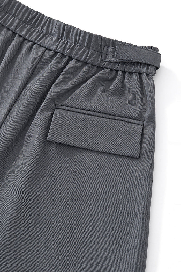 Wellington Side-Tab Trousers GREY