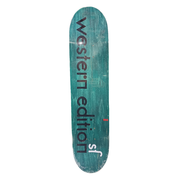 Western Edition Jovontae Turner Name White 8.0'' Skateboard Deck