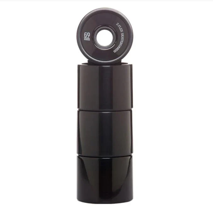 Z-Flex V2 Solid Black 69mm 83a Cruiser Skateboard Wheels