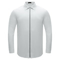 Zenith Zip Shirt WHITE - Dudes Boutique