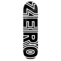 Zero Bold Black/White Skateboard Deck
