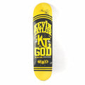 Zoo York Kevin Taylor KT Signed 2010 God Black/Yellow 7.5'' Signed Skateboard Deck
